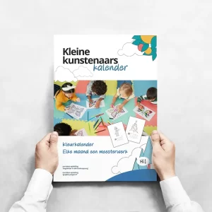 Kleine Kunstenaarskalender 2026 + setje kleurpotloden